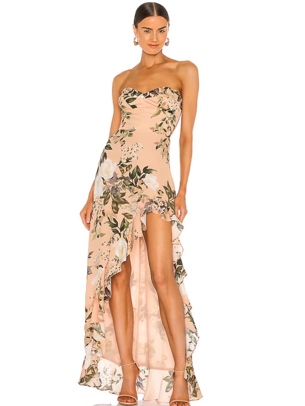 NWT Amanda Uprichard Eden Gown in Juniper Floral Size XS